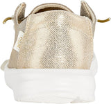 HEYDUDE Women's Wendy Metallic Sparkle Slip On Loafer | Elastic Laces